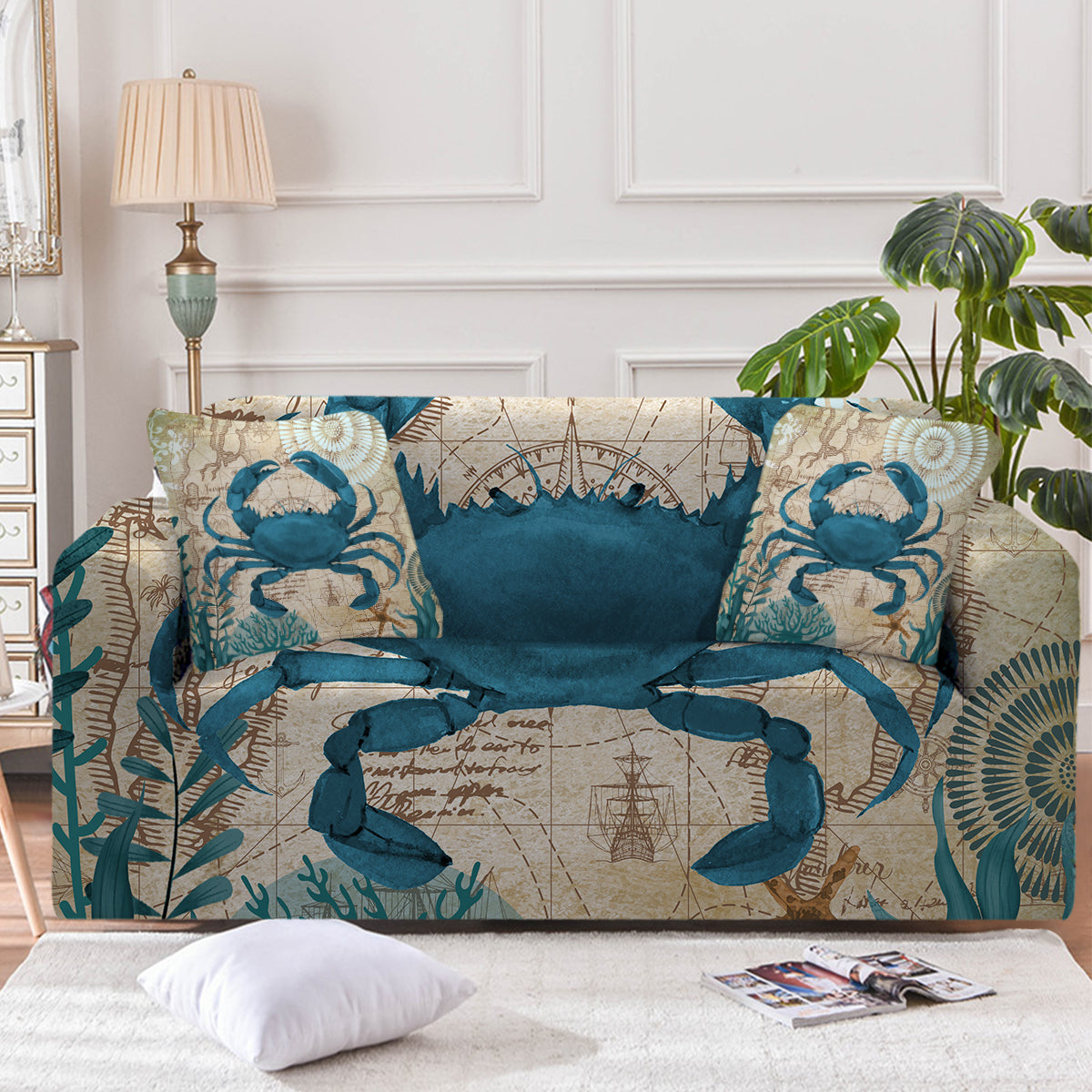 Crab Love Couch Cover