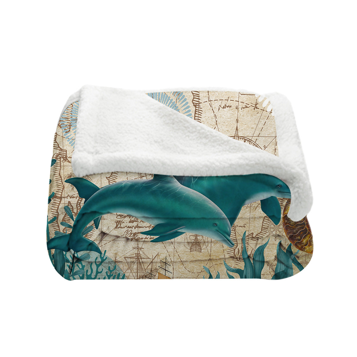 Dolphin Love Bedspread Blanket