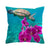 Sea Turtle and Orchids Pillow Cover