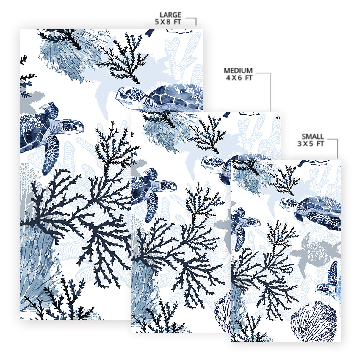 Sea Turtle Wonders Area Rug