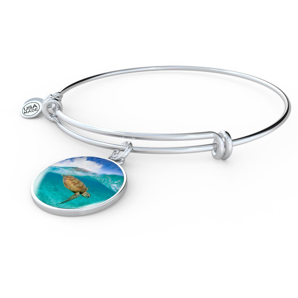 Sea Turtle Bangle Bracelet