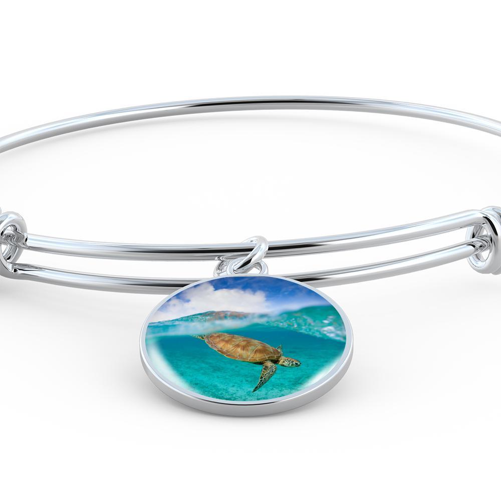 Sea Turtle Bangle Bracelet