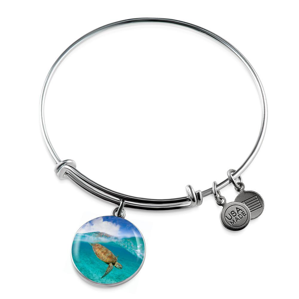 Sea Turtle Bangle Bracelet