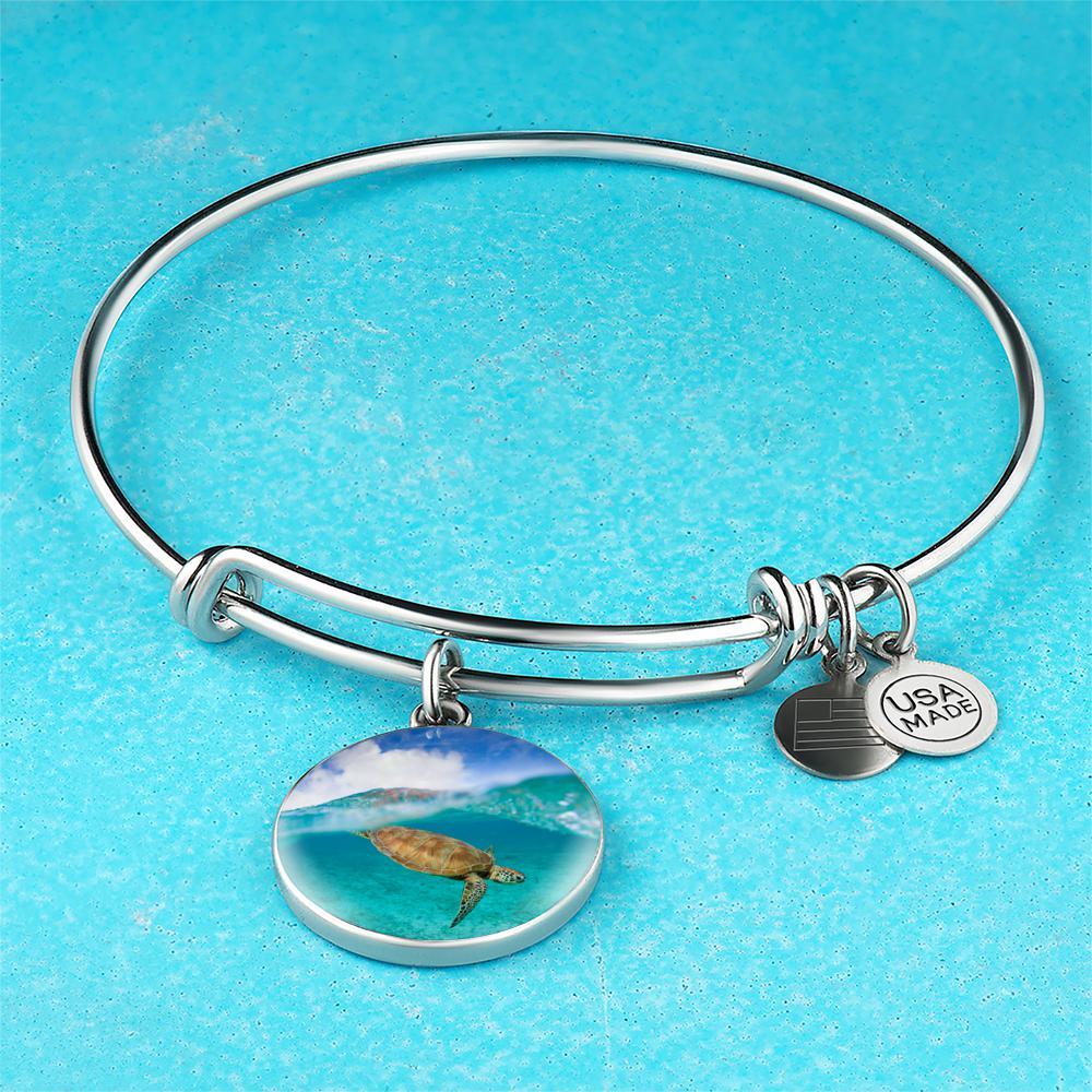 Sea Turtle Bangle Bracelet