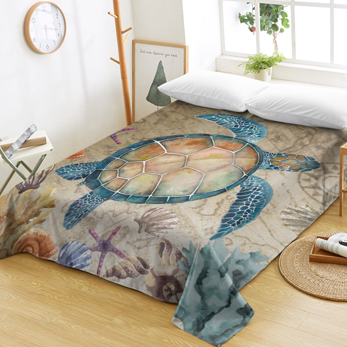 Sea Turtle Island Sheet Set