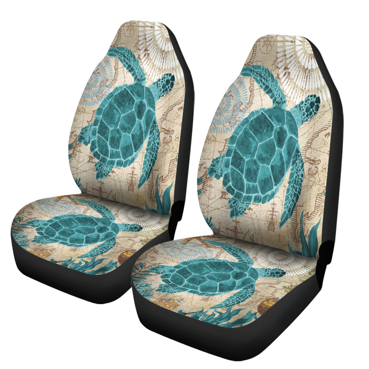 Sea Turtle Love Car Seat Cover