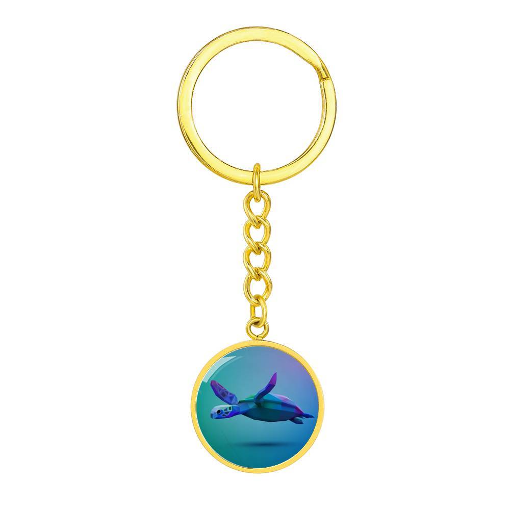 Sea Turtle Glide Beachy Keychain