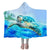 Sea Turtle Life Cozy Hooded Blanket