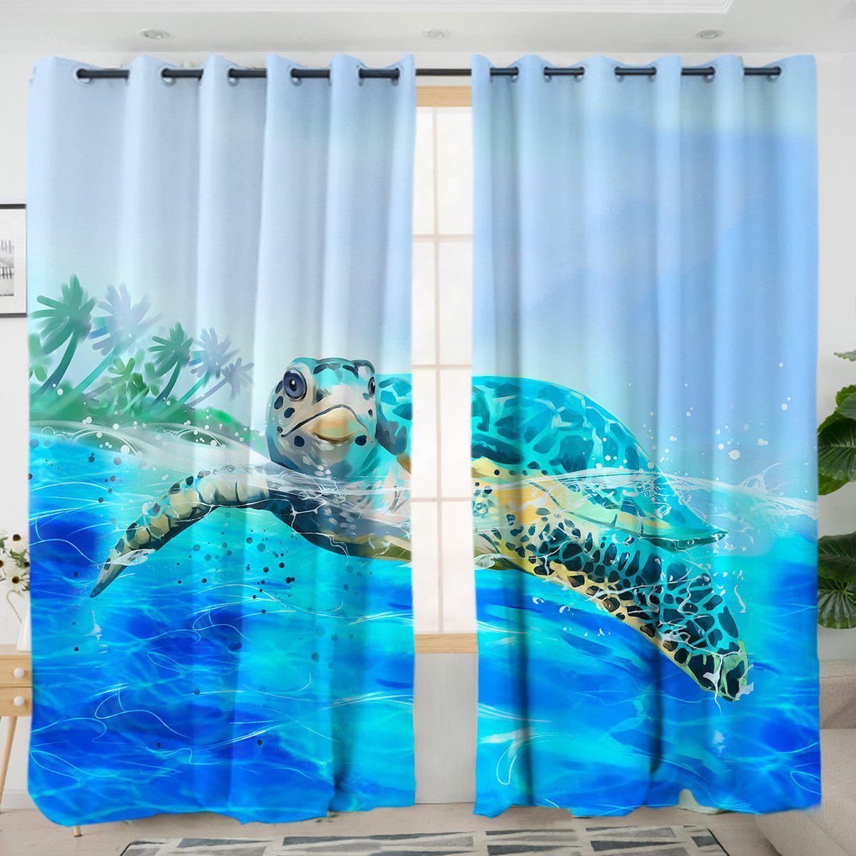 Sea Turtle Life Curtains