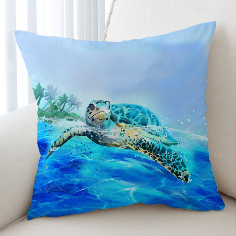 Sea Turtle Life Pillow Cover