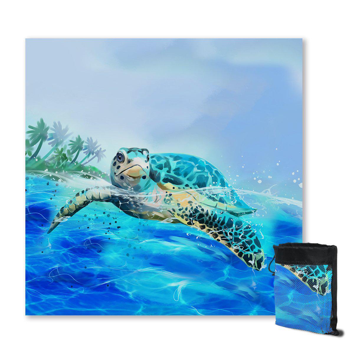 Sea Turtle Life Sand Free Towel