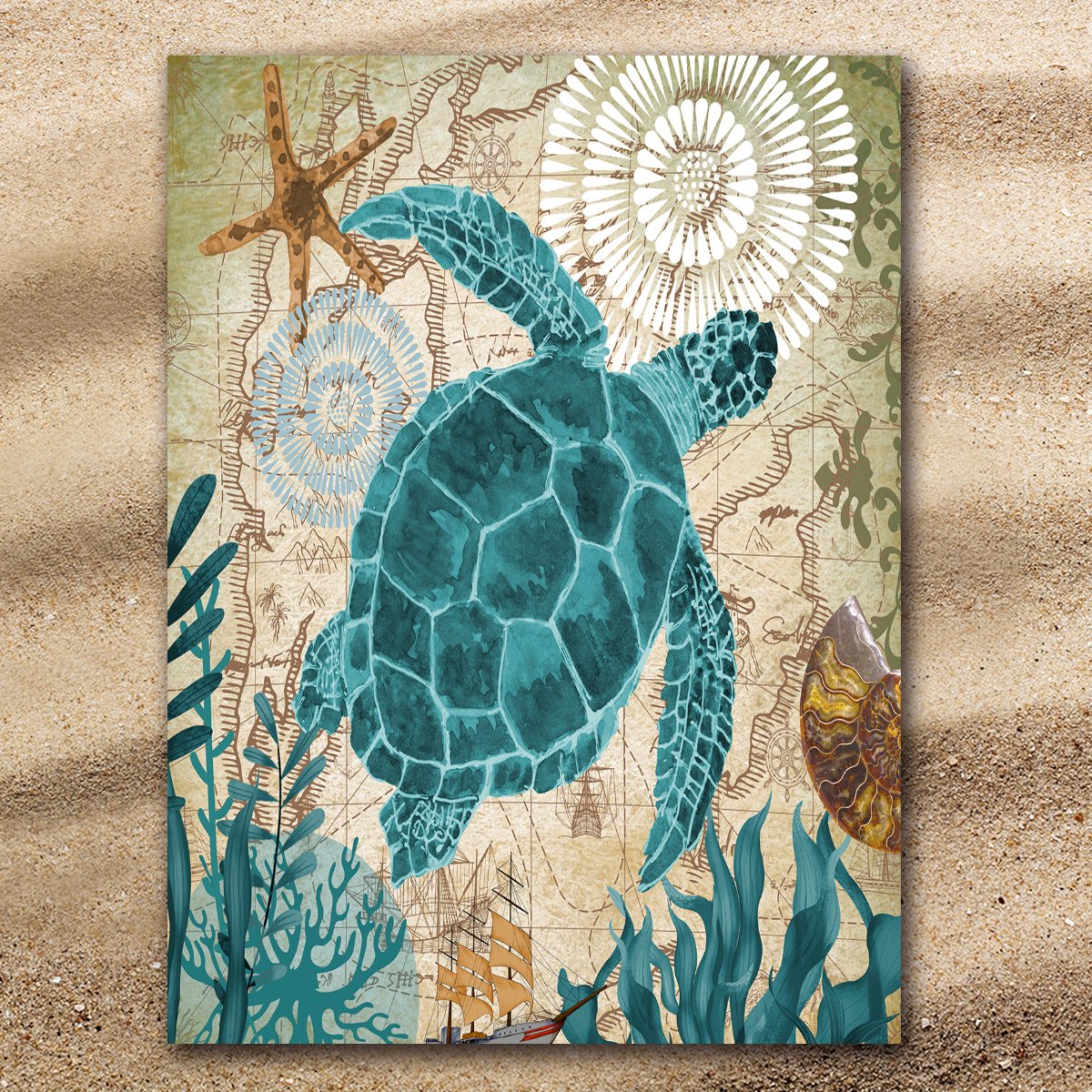 Sea Turtle Love Extra Large Towel