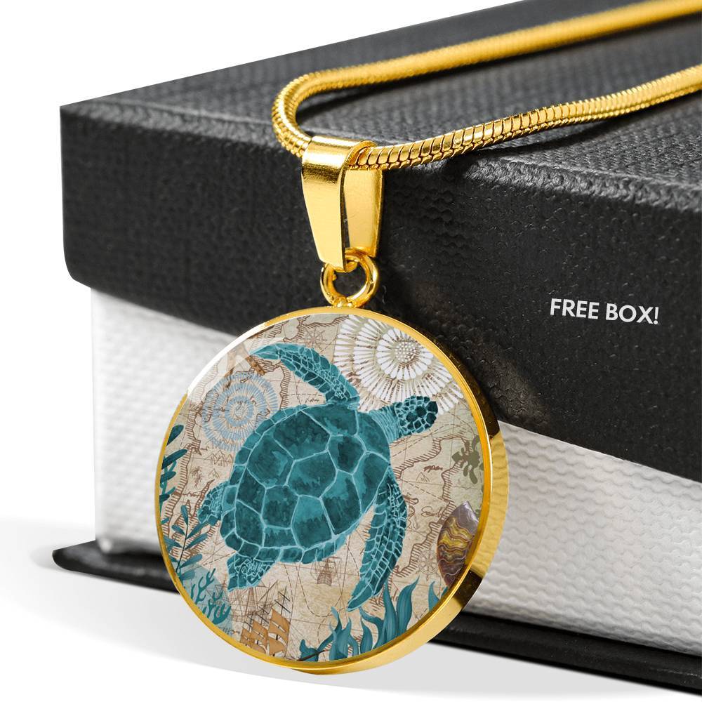 Sea Turtle Love Necklace