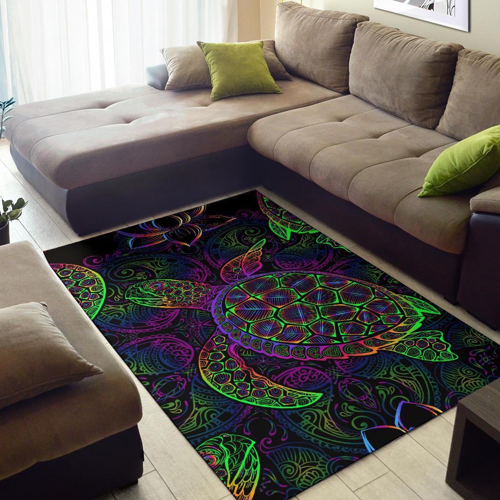 Sea Turtle Mysteries Area Rug