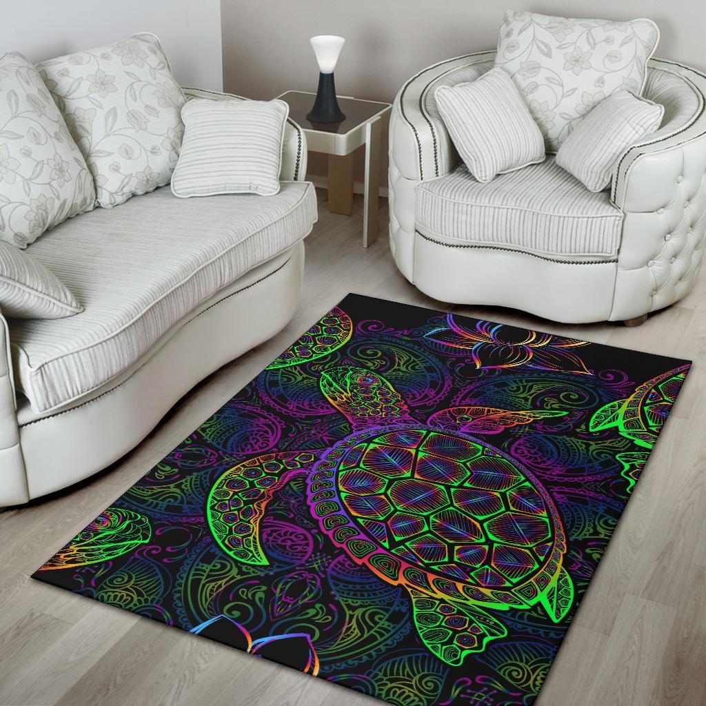 Sea Turtle Mysteries Area Rug