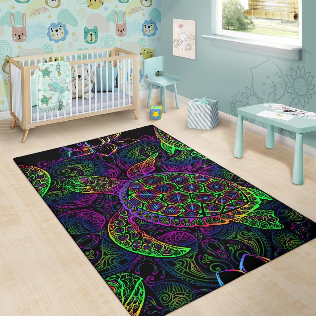 Sea Turtle Mysteries Area Rug