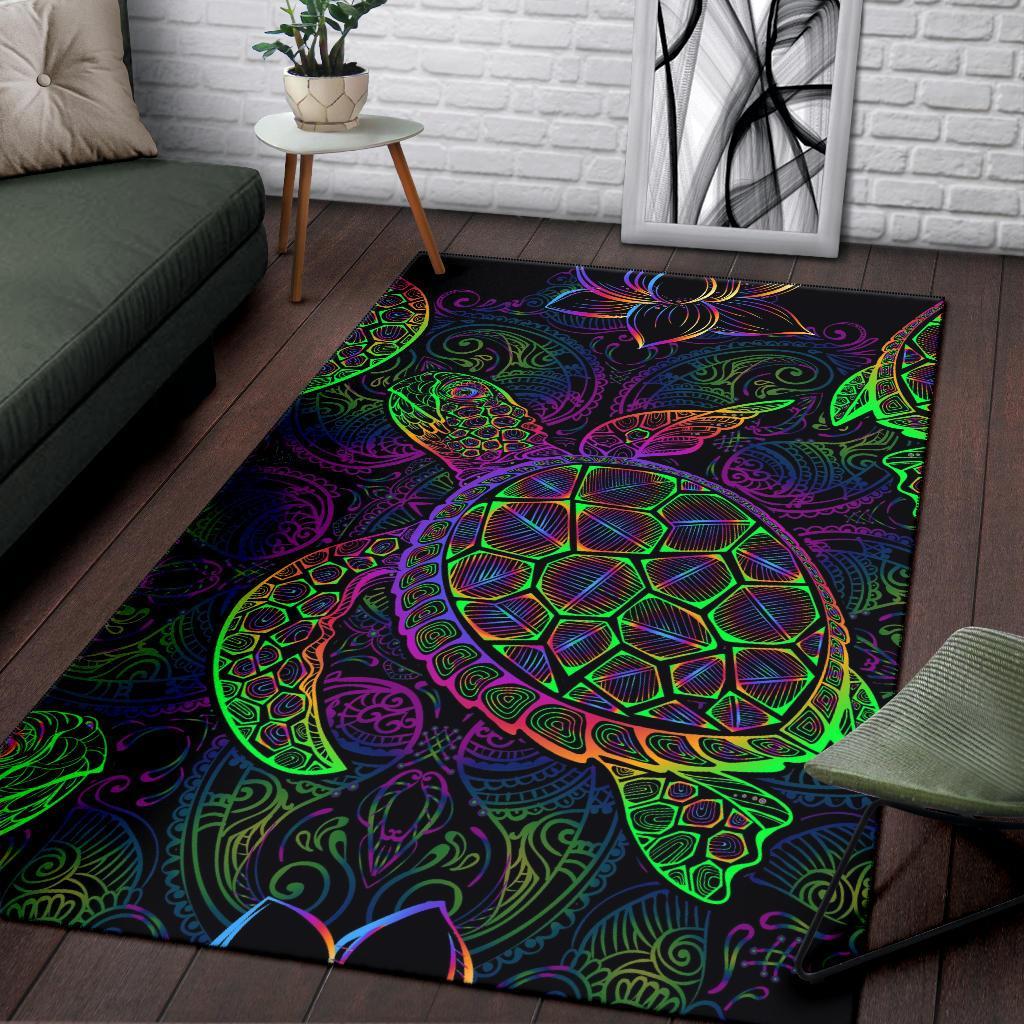 Sea Turtle Mysteries Area Rug
