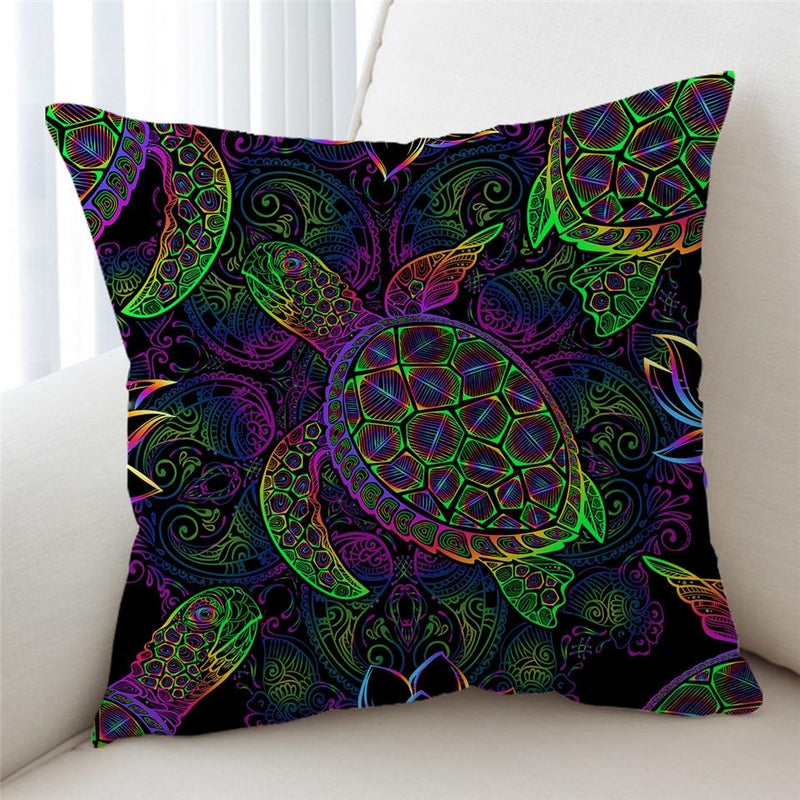 Sea Turtle Mysteries Pillow Cover