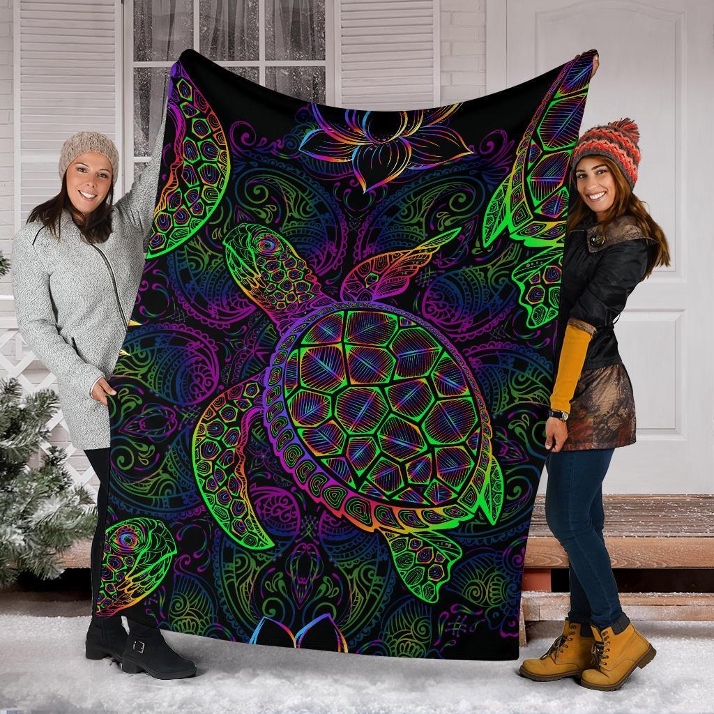 Sea Turtle Mysteries Soft Sherpa Blanket