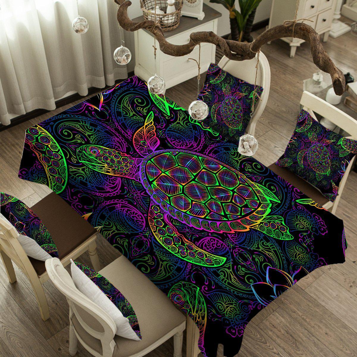 Sea Turtle Mysteries Tablecloth