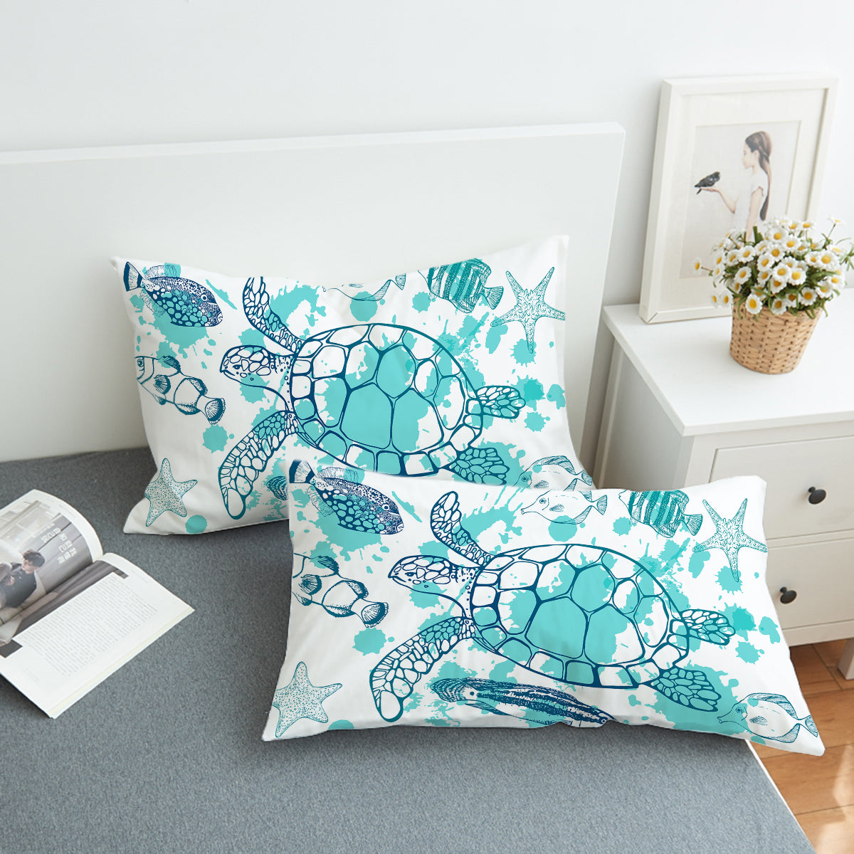 Sea Turtle Society Pillow Sham