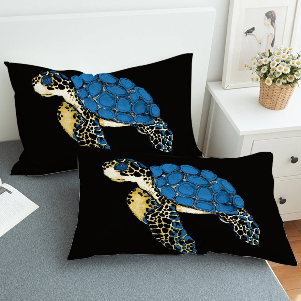 Sea Turtle Blues Pillow Sham
