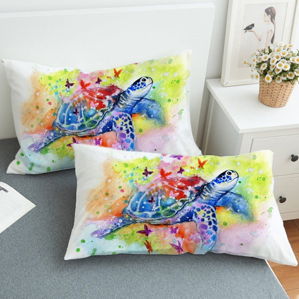 Sea Turtle Splash Pillow Sham
