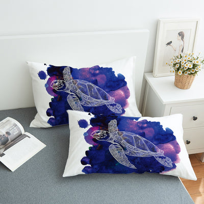 Sea Turtle Purple Pillow Sham