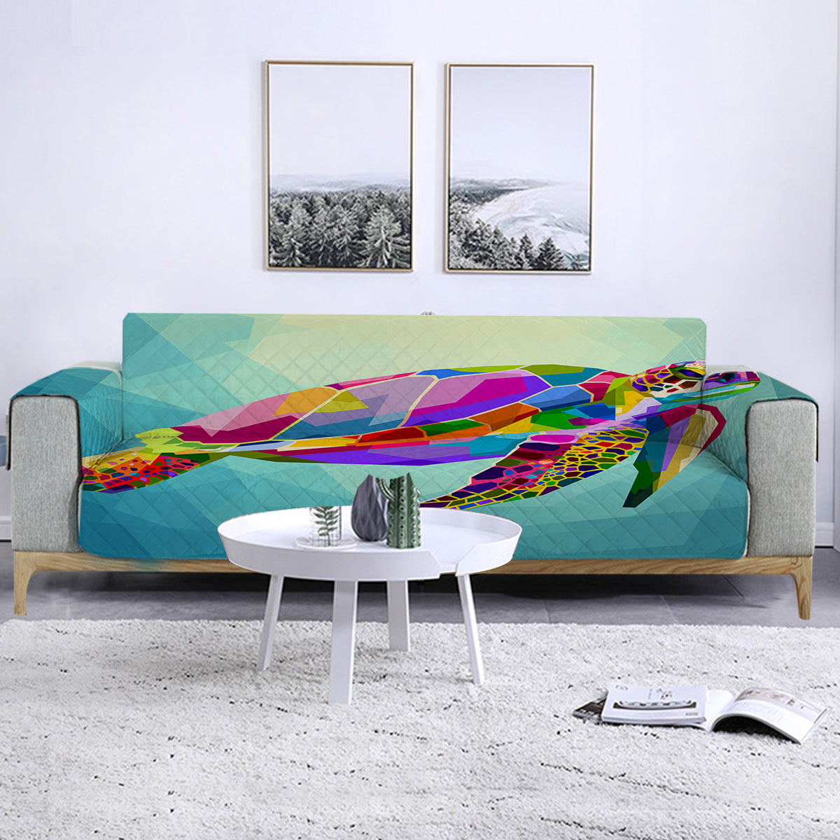 Maui Sea Turtle Sofa Cover