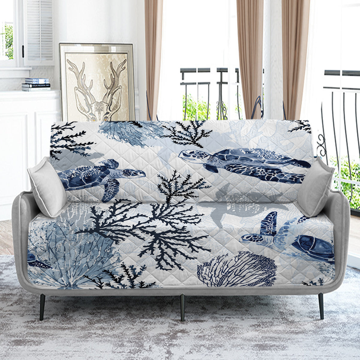 Sea Turtle Wonders Sofa Cover