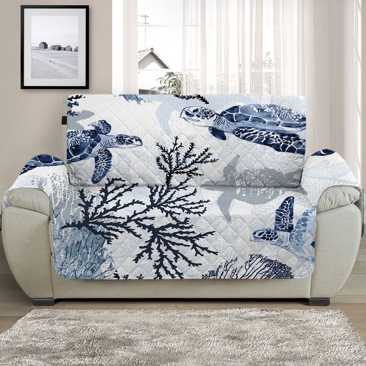 Sea Turtle Wonders Sofa Cover