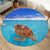 Sea Turtle Round Area Rug