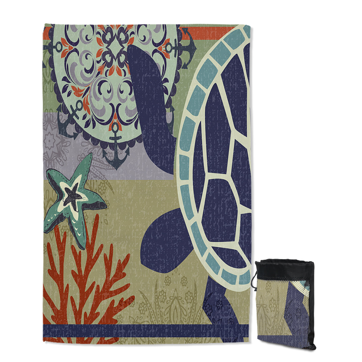 Sea Turtle Passion Sand Free Towel