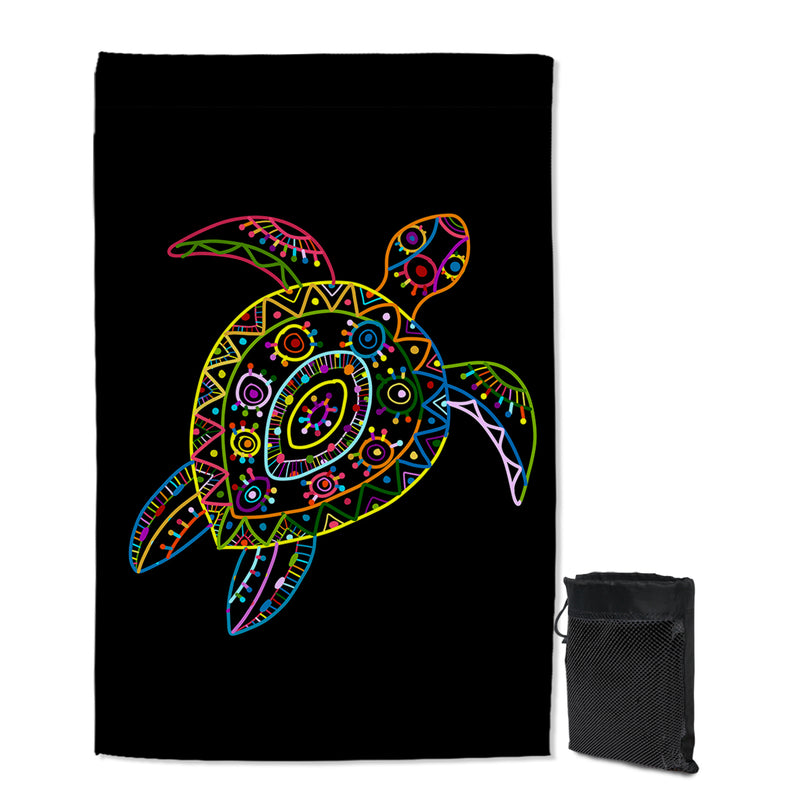 Tribal Turtle Sand Free Towel