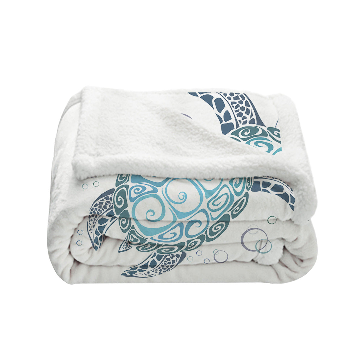 White Turtle Twist Bedspread Blanket