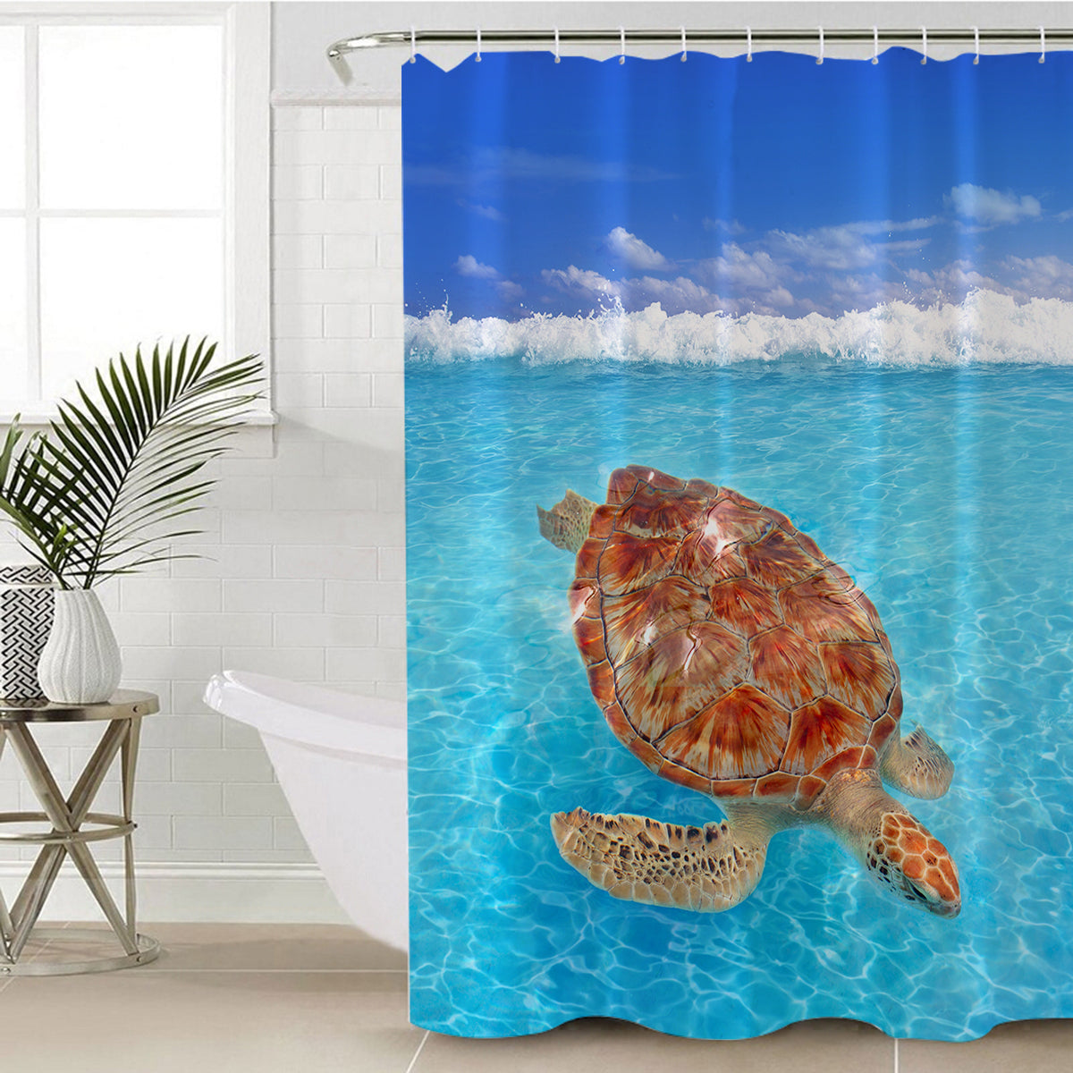 Sea Turtle Shower Curtain
