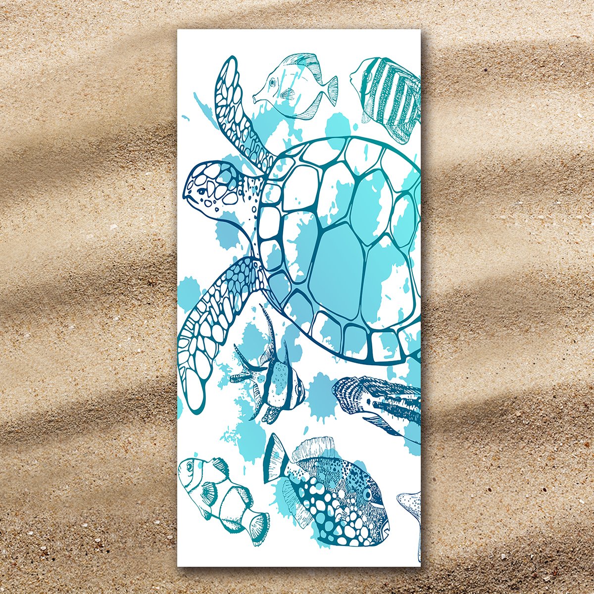 Sea Turtle Society Extra Large Towel