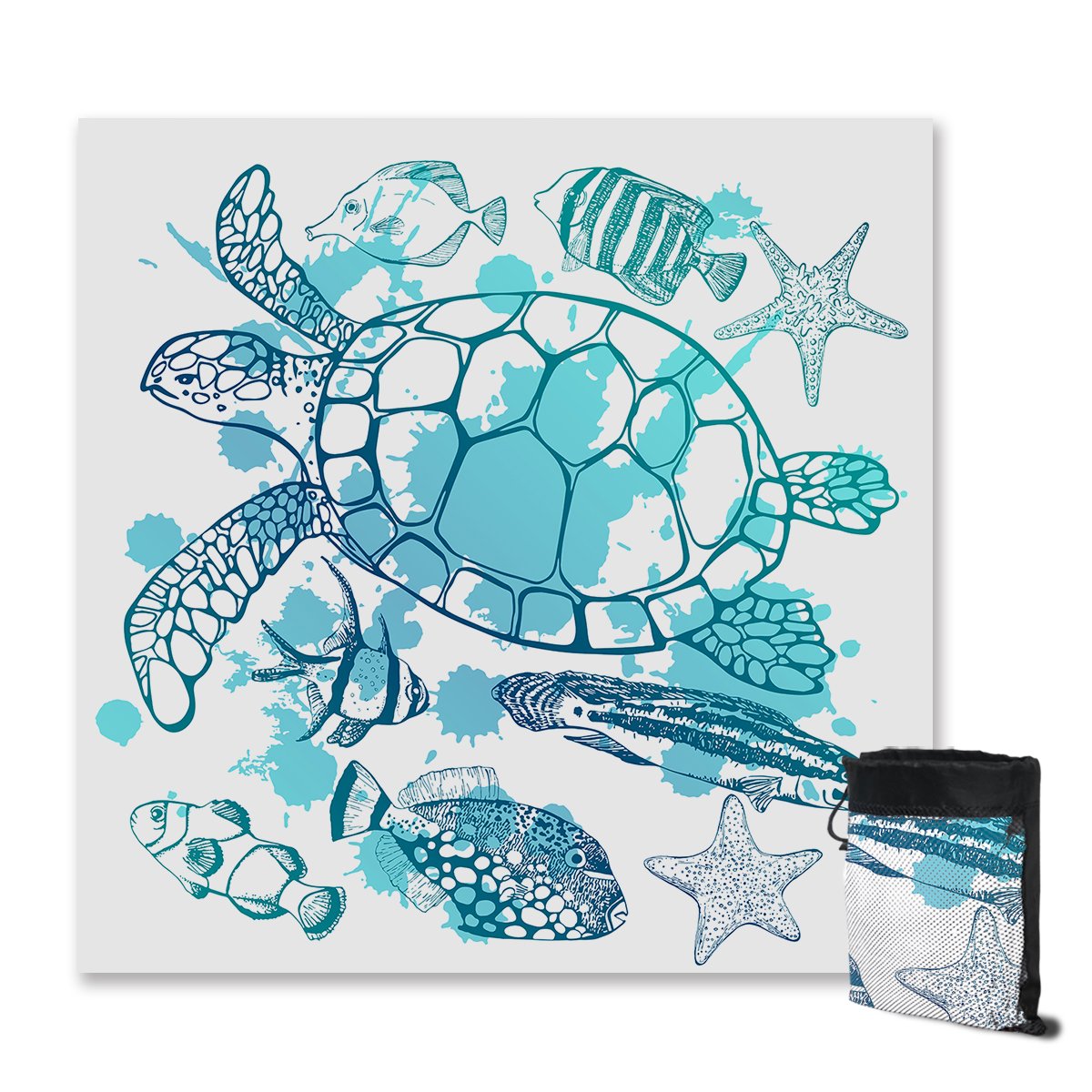 Sea Turtle Society Sand Free Towel