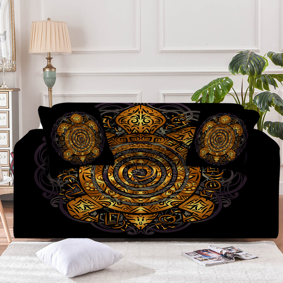 Sea Turtle Maze Couch Cover