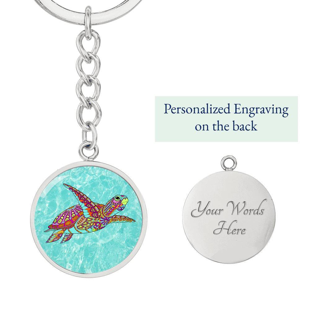 Sea Turtle Spirit Beachy Keychain