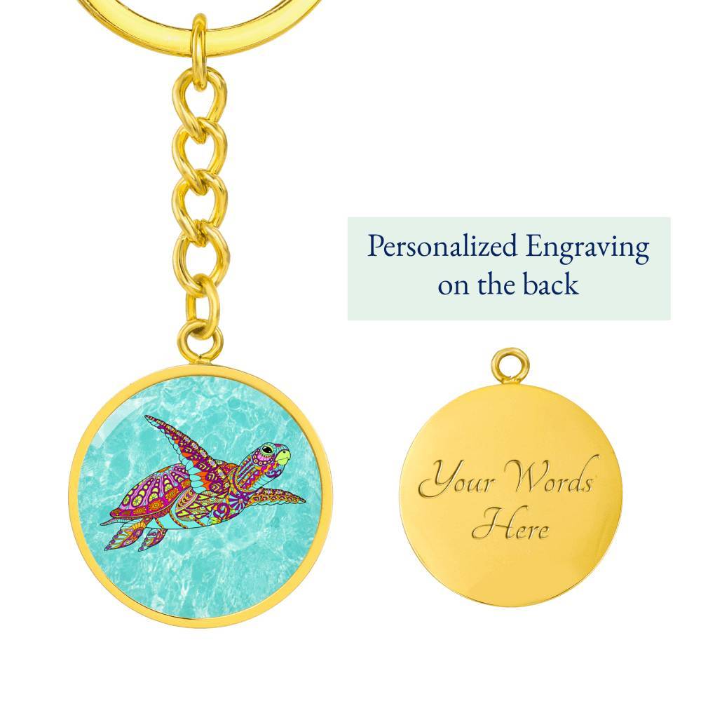 Sea Turtle Spirit Beachy Keychain