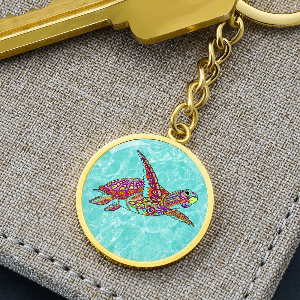 Sea Turtle Spirit Beachy Keychain