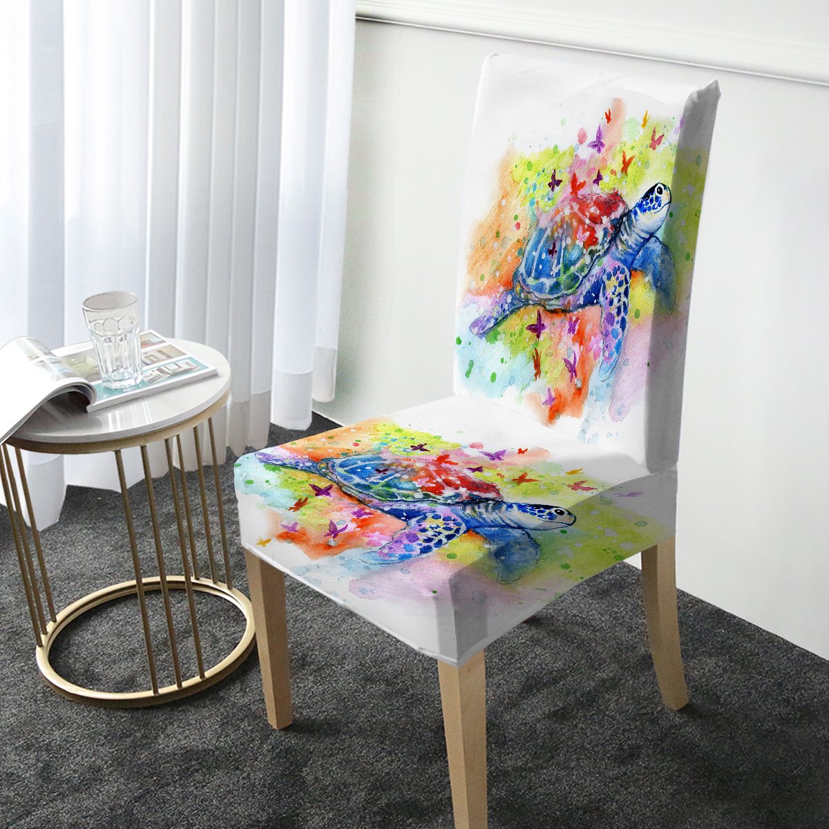 Sea Turtle Splash Tablecloth