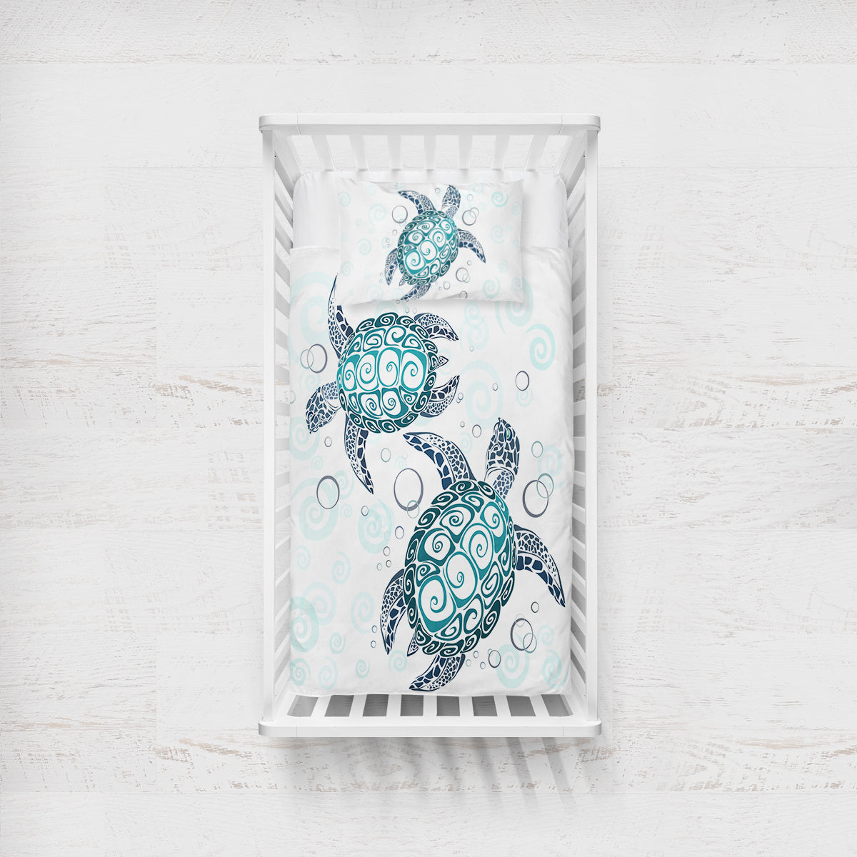 Sea Turtle Twist Crib Bedding