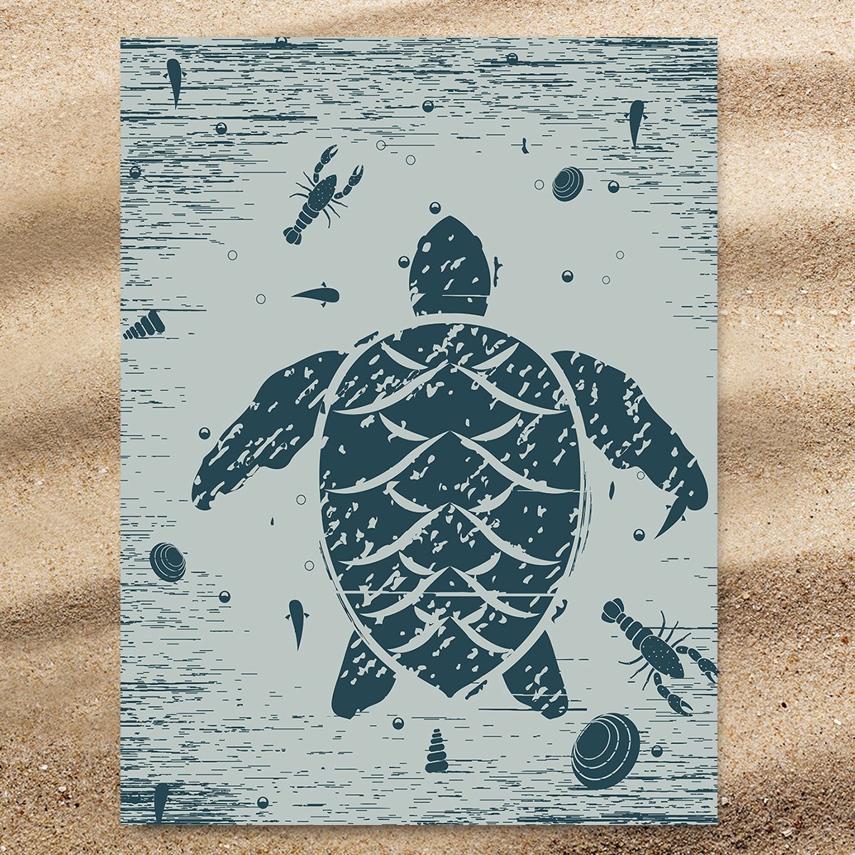 Sea Turtle Treasure Extra Large Towel