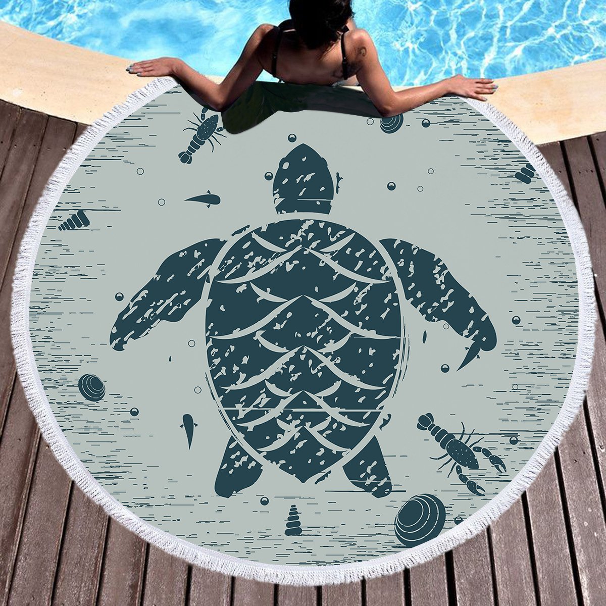 Sea Turtle Treasure Towel + Backpack