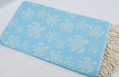 Sea Turtle Turquoise 100% Cotton Towel