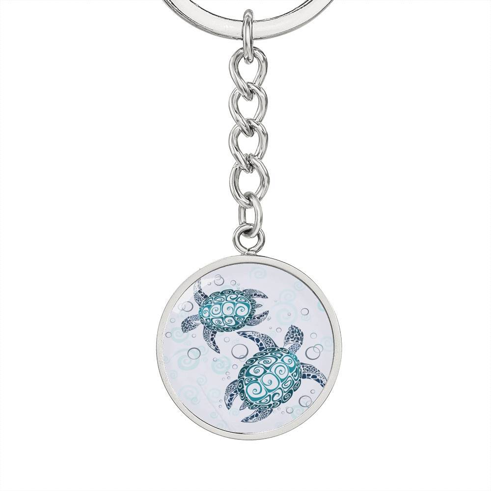 Sea Turtle Twist Beachy Keychain