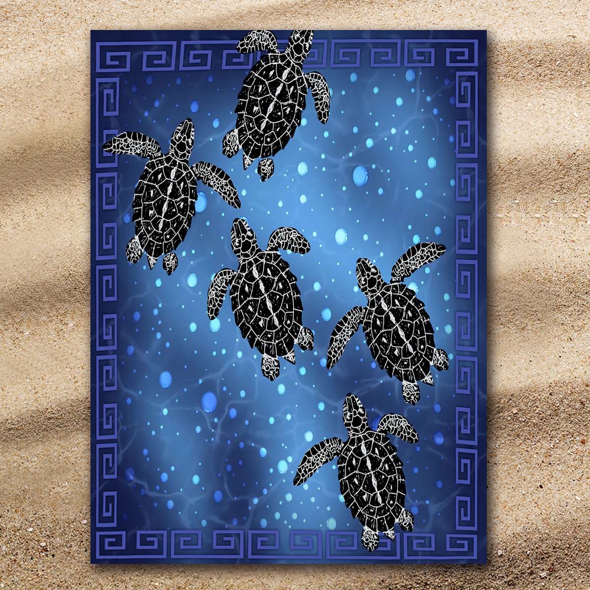 Sea Turtle Voyage Extra Large Towel