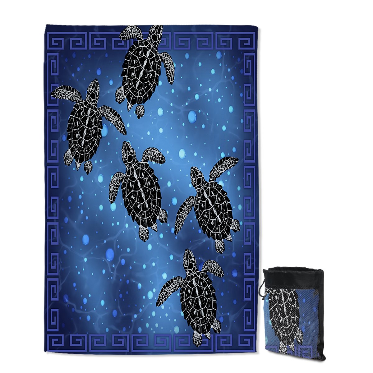 Sea Turtle Voyage Sand Free Towel